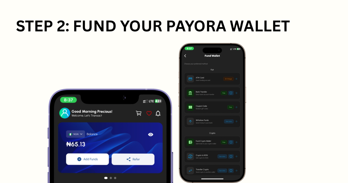 FUND YOUR PAYORA WALLET